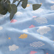 Muji Six-layer Gauze Towel Quilt Summer Thin Summer Cooling Blanket Pure Cotton Children's Baby Nap Blanket Universal for All Seasons Colorful Cloud Blue A Baby Grade Baby Safe Use 150*200cm Single Throw Blanket 100% Cotton Fabric