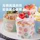Zhanyi Cupcake Paper Cup Air Fryer Baking-resistant Chiffon Paper Tray Mold Baking Oven Muffin Special Large (4 Colors Thickened) Nara Fresh 100 Pieces