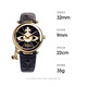 Vivienne Westwood Queen Mother Watch Women's Genuine Leather Girl Birthday Gift for Girlfriend Christmas Gift New Year's Eve VV006BKGD
