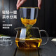 Xuanshitang ready stock thickened glass teapot small glass heat-resistant high temperature teapot water separation tea set 550ml only single pot sold no small cup 550ml