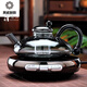 Bencheng alemán importado calidad nórdica lujo de lujo big-bow fushi olla eléctrica estufa de cerámica aislamiento para aislamiento de té de té de té resistente al calor de la olla de rata de rata 701 ml (inclusive) -800ml (inclusive)