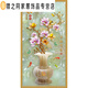 Self-adhesive wallpaper entrance decoration painting wall painting sticker vertical mural entrance entrance corridor wallpaper background wallpaper painting silver camel color 693 Fulu Ping An whole picture paste Large size: width 88cmx height 176cm