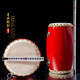 12 14 15cm cowhide waist drum adult waist drum Yangge Ansai waist drum kindergarten children's waist drum instrument 15CM+ drum stick + strap + square scarf + 3 meters red silk