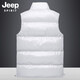 JEEP SPIRIT gilet gilet rembourré en coton pour hommes gilet d'automne et d'hiver pour hommes gilet thermique épaissi décontracté veste coupe-vent d'extérieur en coton pour hommes 683 bleu XL