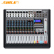 SHILE Tianqin No. 10 12-way professional mixer, remote video conferencing for stage performances and events, 16 DSP reverberation effects, digital analog mixer
