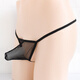 New Men's Underwear Mesh Transparent T-Pants Thin Strap T-Pants Black One Size 160Jin Jin equals 0.5kg