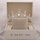 Crown tiara 18 adult gift birthday best friend gift golden female bride wedding internet celebrity queen SN7885 HG-06-silver simple packaging without gift box