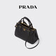PRADA/Prada Gift Women's Prada Galleria Cow Leather Small Handbag Black