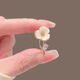 Timo shell camellia simple small exquisite flower palace cheongsam accessories brooch corsage pin anti-exposure buckle women's shell camellia brooch A24-210