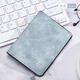 QIGER card holder men's ultra-thin mini wallet multi-functional driver's license leather case multi-card slot document card holder anti-degaussing card holder light blue