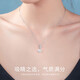 MOLADY S925 Silver Pearl Necklace Women's Pendant Clavicle Chain Young Style Birthday Anniversary Gift for Girlfriend and Wife Freshwater Pearl Simple Pearl Necklace* Gift Box