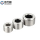 Guwanji 304 stainless steel hexagonal plug outer wire NPT pipe oil plug RC bulk head screw plug G1 inch 2 points 3 points 4 points 6 points PT1/2 (4 points) 1 piece
