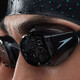 Speedo can customize left and right anti-fog myopia swimming goggles with different degrees of myopia for swimming training, black/smoke gray 250 degrees