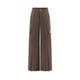 Ai Lai fashionable down pants autumn and winter simple slightly flared warm straight casual versatile commuting trousers raccoon brown M