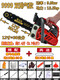 YAY Yamaha chain saw small household single-handheld imported lightweight bamboo gas gasoline chainsaw felling saw tree felling machine 12 inches 9999 double row model with 3 imported chains