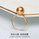 Haitong selected thick gold simple South Sea gold beads and pearl ring for women Jian Jie 18K gold seawater pearl ring S grade/almost flawless 10-11mm thick gold (No. 14 ring)