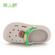 Beauty Bridge Cave Shoes Parent-Child Summer Indoor Slippers Soft Sole Boy and Girls Cute Cartoon Children's Sandals Children Light Gray 34