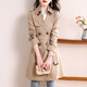 Audun windbreaker coat for women 2025 new style women's small medium-length spring and autumn coat AT3212 Khaki L