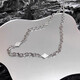 Chi Ying Wang Jiaer's same necklace sterling silver men's trendy brand versatile hip-hop style autumn and winter high-end star diamond sweater chain diamond star necklace 50cm-exquisite gift box
