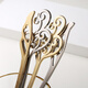 Baozha imported from South Korea Yin Jinghan's same style metal hairpin, national style elegant hairpin, versatile simple retro hairpin, wing style gold ready-made