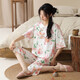
2025 new pajamas for women in summer short-sleeved suit for Chinese style knitted cotton cropped pants casual home clothes can be worn outside 9901 M [80-100Jin [Jin equals 0.5 kg]]