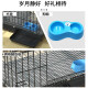 Hanhan Pet Dog Cage Cat Cage Dog Cage Small Dog Cage With Toilet Puppy Folding Portable Cat Cage Pet Cage Rabbit Cage Black Front Disk Dog Wire Cage 70*50*60cm