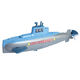 Fischtank Mini -U -Boot -Taucher kann ins Wasser gehen, damit Kinder ein Bad nehmen und mit Wasser, Wickeln, Spielzeugboot, Frühschulmodell, U -Boot + Taucher mit Cartoon -Aufklebern spielen können