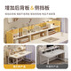 Jiajialin solid wood computer desk bedroom study desk home office student with bookshelf integrated desktop writing desk with bookshelf desk warm white 100*50*72cm