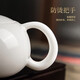 Tang Feng white porcelain Fengming teapot Kungfu teapot household mutton fat jade porcelain Xishi teapot for one person tea set ceramic single pot white porcelain Fengming teapot 220ml