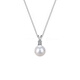 Pearl Necklace Platinum Pendant Holding Seawater Single Pendant PT950 Large Perfect Round Flawless Light Luxury 3mm Platinum