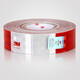 Sticker Wanche 3M983d Seconde-niveau Red and White Reflective Sticker Tamin avertissement Red and White Reflective Strip Body Film Reflective Film Outdoor Reflective Sticker 3M Roll entier (45,7 mètres)
