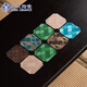 Su's Ceramic Kung Fu Tea Coasters, National Trendy Taiwan Brocade Coasters, 8 Pack 9*9cmJ0609