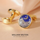 William Milton Tendencia nacional Nube de esmalte Apertura de sol y luna Gematinles de la luz de los hombres Regalo de cumpleaños de la manga de la manga de alta gama Sun y Moon Glow
