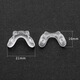 Children's glasses U-shaped one-piece nose pads, twisted screw type double-hole anti-slip stipules wholesale, soft silicone saddle-shaped nose pads, transparent saddle-shaped one-piece nose pads