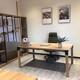 Henghe Century Weihao Möbelkonferenz Langer Tisch Einfacher langer Stahlholz Tisch Rechteckige Trainingstisch Büroempfang und Verhandlungstisch Cardi Wood 2400*1283*768 mm