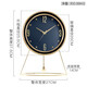 Hense Creative Desk Clock Modern Light Luxury Desktop Clock Living Room Desktop Clock Decoration Ornament Quartz Clock HD58 Blue