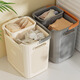 Mud quality dirty clothes basket dirty clothes storage basket household dirty clothes basket laundry basket bathroom bathroom clothes artifact laundry basket large + medium + underwear basket gentleman gray
