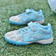 Детские футбольные бутсы FEELACES со сломанными ногтями для мужчин и женщин, студенческие тренировочные кроссовки Falcon Messi, детские кроссовки с искусственным покрытием TF 6195 сломанных ногтей лунного цвета 37 носков + сумка + защита