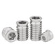 Jinggong (JINGGONG) 304 stainless steel internal and external teeth embedded nuts furniture nuts hexagonal countersunk head nuts embedded wood nuts with introduction M6*17 (5 pieces)