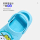 SNOOPY Snoopy children's shoes children's hole shoes boys and girls garden shoes cartoon four seasons home slippers 3943 light blue 24
