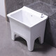 Lefit (lfte) bathroom ceramic mop pool balcony mop trough household Taiwan-controlled large, medium and small mop basin courtyard mop pool 927 Taiwan-controlled drain + faucet delivery to home