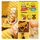 TELETIESx Takasha co-branded American imported telephone wire hair tie Terry ring headband chocolate bear M code 2 pieces