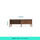 Lin's home living room solid wood color TV cabinet coffee table combination new floor cabinet small apartment UM1L Yueye series