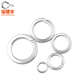 Baodefeng iron white zinc thickened open spring washer widened thin spring washer elastic metal gasket national standard fasteners 4.8 grade white zinc plated thin M3 500 pieces