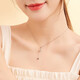 Liuguifu Jewelry PT950 Platinum Pendant Coronation of Love Platinum Necklace for Women PT0600008 with Silver Chain 1.3g