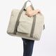 DITD DESIGN IN THE DESIGN Hand-held travel bag for women, large-capacity storage bag, foldable, lightweight, pull-rod boarding short-distance luggage bag ZL-02, khaki 40L large