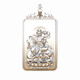 Pang Yi's pure silver Void Tibetan Bodhisattva's natal Buddha belongs to the zodiac Ox and Tiger pendant men's silver medal twelve zodiac pendant necklace women's brand silver color Samantabhadra Bodhisattva dragon and snake