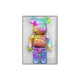 Mo Xiaoxie Sesame Street kaws doll porch decoration painting simple cartoon hanging painting internet celebrity violent bear tide brand living room wall mural Mo Xiaoxie 139760*80cm cloth pattern film single painting black border