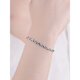 Yubo Workshop platinum bracelet for women Pt950 platinum bracelet fashionable super flash simple couple bracelet platinum anklet Pt999 Pt950 platinum bracelet about 8.5 grams 16cm+2