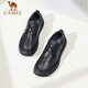 Camel (CAMEL) cow leather light and comfortable business casual men's leather shoes G13S297044 black 41